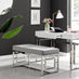 Cambridge White High Gloss 1 Drawer Dresser Desk