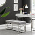 Cambridge White High Gloss 1 Drawer Dresser Desk