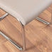 Imperia Grey Modern High Gloss Dining Table And 6 Cappuccino Beige Lorenzo Dining Chairs Set