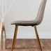 Kylo Brown Wood Effect Dining Table & 6 Cappuccino Corona Gold Leg Chairs