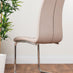 Elina White Marble Effect Round Dining Table & 2 Cappuccino Murano Chairs