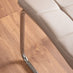 Renato 120cm High Gloss Extending Dining Table and 4 Cappuccino Murano Chairs