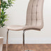 Elina White Marble Effect Round Dining Table & 2 Cappuccino Murano Chairs