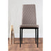 Andria Black Leg Marble Effect Dining Table and  6 Cappuccino Milan Black Leg Chairs