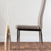 Giovani Grey White High Gloss And Glass 100cm Round Dining Table And 4 Cappuccino Beige Milan Chairs Set