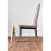 Imperia 4 Modern Grey High Gloss Dining Table And 4 Cappuccino Modern Milan Chairs Set
