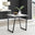 Carson Square White Marble Effect and Black Metal 2 Seater Dining Table