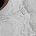 Carson Square White Marble Effect and Black Metal 2 Seater Dining Table
