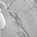 Carson White Marble Effect Dining Table & 4 Cappuccino Milan Chrome Leg Chairs