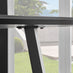 Carson White Marble Effect Dining Table & 4 Grey Milan Black Leg Chairs