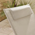 2x Corsica Cream Metal & Textilene Sun Loungers