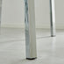 Cosmo Rectangular Glass and Silver Metal 4 Seater Dining Table
