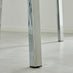 Cosmo Rectangular Glass and Silver Metal 4 Seater Dining Table