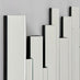Crystalline Rectangle Modern Wall Mirror