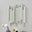 Crystalline Rectangle Modern Wall Mirror