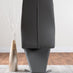 Elina White Marble Effect Round Dining Table & 2 Grey Willow Chairs