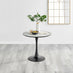 Elina Round White Marble Effect Pedestal 2 Seater Dining Table