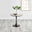 Elina Round White Marble Effect Pedestal 2 Seater Dining Table