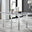 Enna White Glass Extending Dining Table and 6 White Murano Chairs