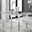 Enna Rectangular White Glass Extending 4-6 Seater Dining Table