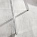 2x Falun Blue Fabric Dining Chairs Silver Legs