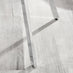 2x Falun Dark Grey Fabric Dining Chairs Silver Legs