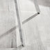 2x Falun Dark Grey Fabric Dining Chairs Silver Legs