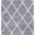 Fantasy Geometric Moroccan Trellis Rug in Light Grey and Cream - 150x80cm