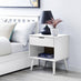 Alma 1 Drawer White Bedside Table