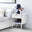 Alma 1 Drawer White Bedside Table