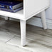 Alma 1 Drawer White Bedside Table