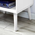 Alma 1 Drawer White Bedside Table