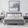 Azure Grey Solid Pine Double Bed Frame + 2 Drawers