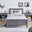 Azure Grey Solid Pine Single Bed Frame + 2 Drawers