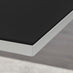Giovani Rectangular Black and White High Gloss Glass 4 Seater Dining Table