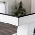 Giovani Rectangular Black and White High Gloss Glass 6 Seater Large Dining Table