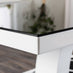 Giovani High Gloss And Glass Dining Table And 6 Black Milan Chairs Set