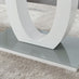 Giovani 6 Grey Dining Table & 6 Grey Belgravia Black Leg Chairs