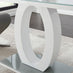 Giovani Grey White Modern High Gloss And Glass Dining Table And 4 Black Lorenzo Chairs Set