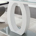 Giovani 6 Grey Dining Table & 6 Black Milan Black Leg Chairs