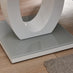 Giovani Grey White High Gloss Glass Console Coffee End Side Table Set
