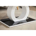 Giovani Rectangular Black Glass and White High Gloss Coffee Table