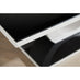 Giovani Rectangular Black Glass and White High Gloss Coffee Table