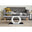 Giovani Rectangular Black Glass and White High Gloss Coffee Table