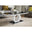 Giovani Rectangular Black Glass and White High Gloss Coffee Table