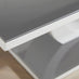 Giovani Rectangular Grey Glass and White High Gloss Coffee Table