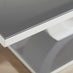 Giovani Rectangular Grey Glass and White High Gloss Coffee Table