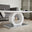 Giovani Rectangular Grey Glass and White High Gloss Coffee Table