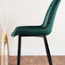 Arezzo Large Extending Dining Table and 8 Green Pesaro Black Leg Chairs