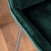 Giovani Round Grey 100cm Table and 4 Green Pesaro Silver Leg Chairs